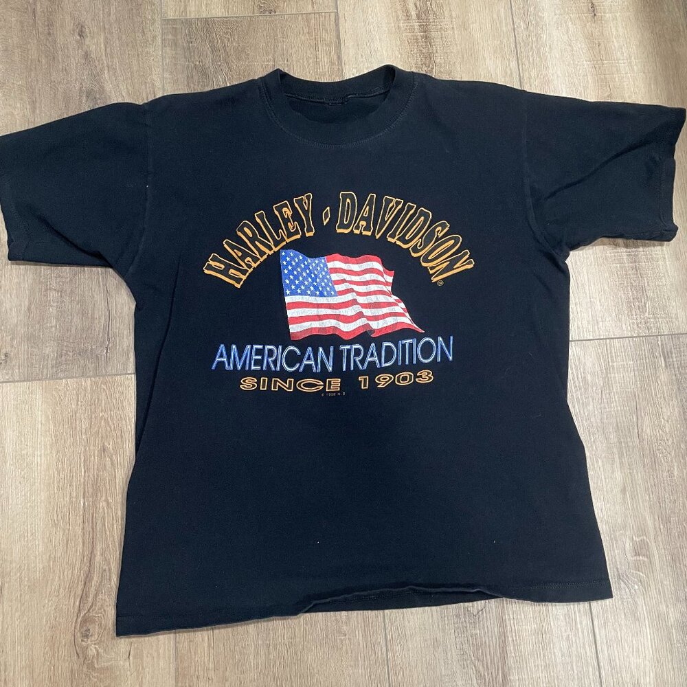 Vintage 1998 Harley-Davidson St. Maarten Super Bikes T-shirt Size Medium